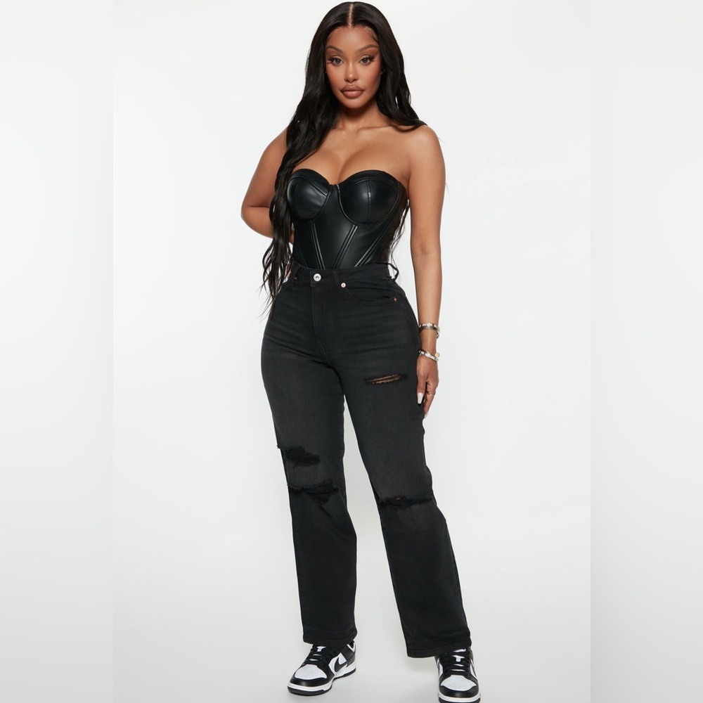 Black Ripped Jeans - Picture 3 of 3